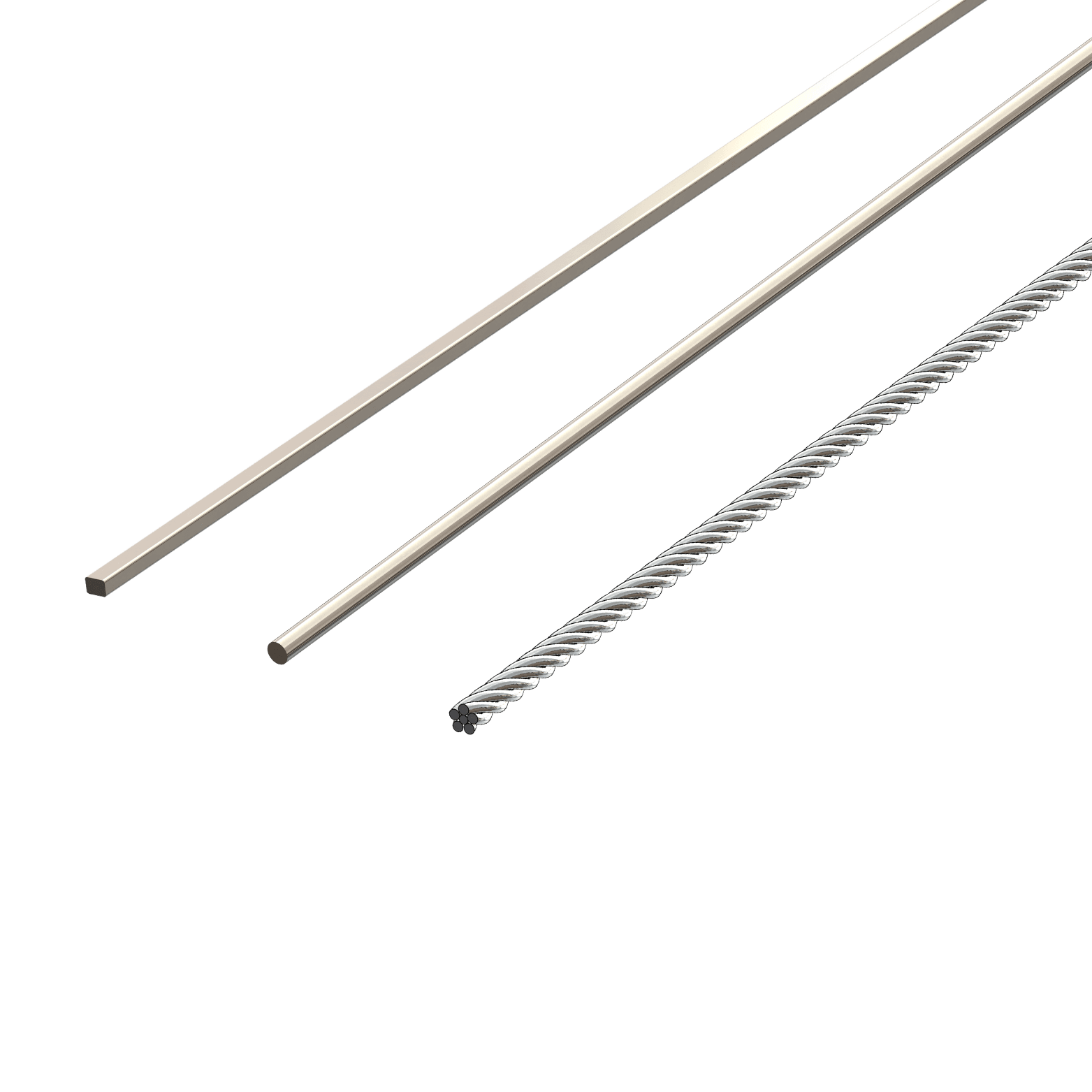 Flattened multi-strand wire